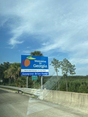 Welcome to Georgia (northbound from FL), I-95