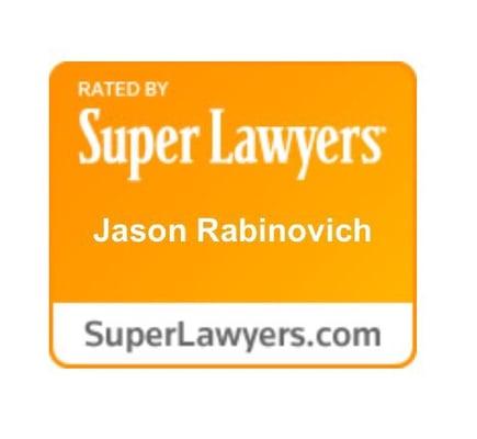 Jason Rabinovich rated by Super Lawyers as one of the top attorneys in Pennsylvania