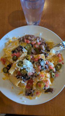 Nachos with brisket