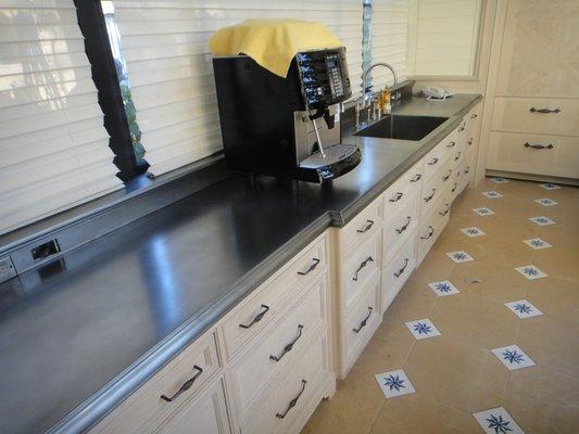 Zinc Kitchen Countertop