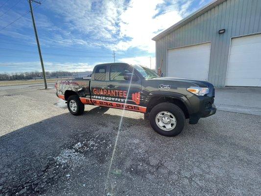 Sales truck for our roof estimators