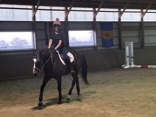 Indoor horseback riding