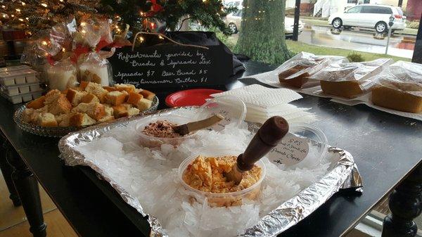 Refreshments provided by Breads & Spreads of Lexington