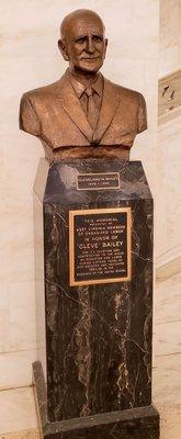 Bust of Cleve Bailey at WV State Capitol