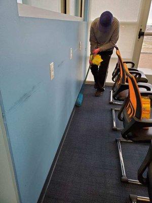 Baseboard cleaning