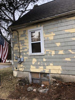 Painting a house