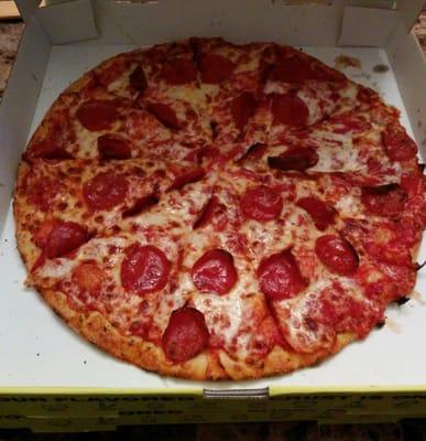 Carry out: Large pepperoni $5.95