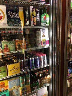 Inside beer aisle