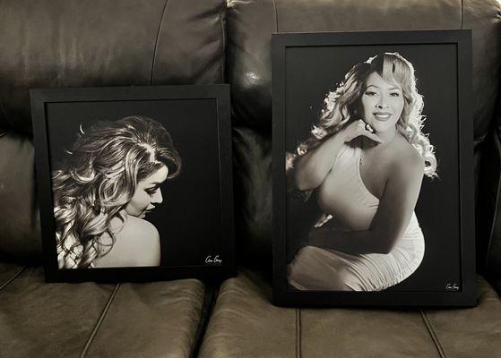 Canvas prints, stretched and framed!