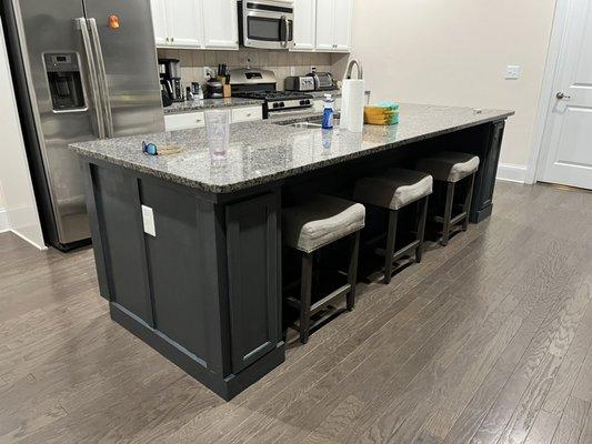 Kitchen island remodel