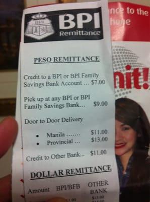 BPI Express Remittance