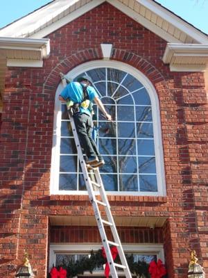 Palladium Window being cleaned