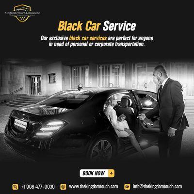 Our exclusive Black Car Services are perfect for anyone in need of personal or corporate transportation.
 BOOK NOW: +1 908 477-9030