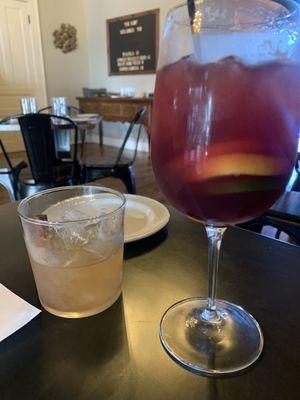 Smokey Whiskey Sour and Summer Sangria