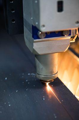 Our Fiber Laser provides precise cutting up to the 10/1000 of an inch.