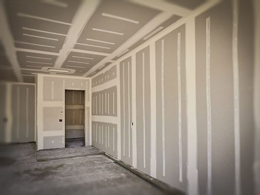 We installed drywall for this master bedroom and ended up doing the entire house.