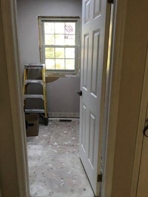 Demolition of old bathroom