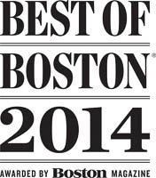 Best of Boston Wedding Photographer 2014 by Boston Magazine.