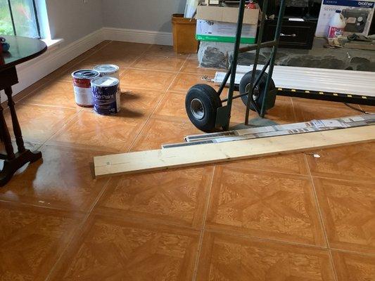 Flooring install