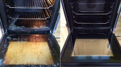 Before and After
Steam Cleaning oven 100% Steam