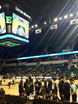 OU men's basketball playing EMU.