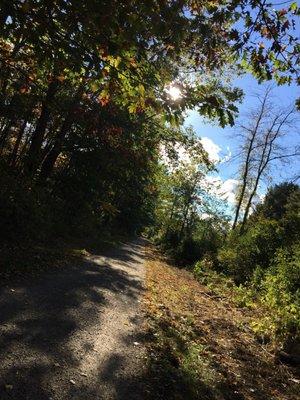 Trail off eastern avenue by the golf course