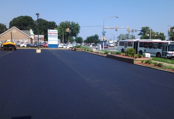 New Asphalt Parking Lot Paving