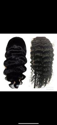 Lace wigs can be processed in Body Wave or Deep Wave texture.