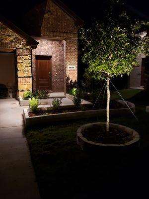 installation of lights and stone call us for a free estimate