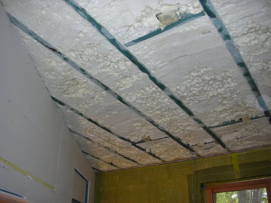 With a sprinkler system in a flat roof, Spray Foam Insulation was the only way to prevent a potential disaster