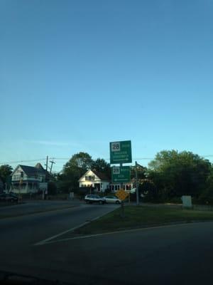 Town Of Avon -- Route 28 Sign @ Harrison Boulevard Junction of Rt 28, Avon