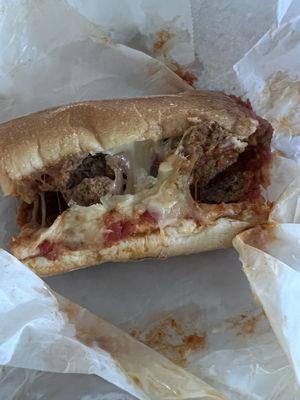 Meatball Parmigiana Sandwich