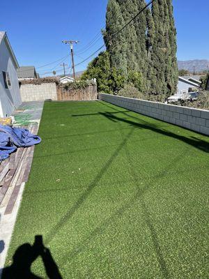 Artificial grass installation