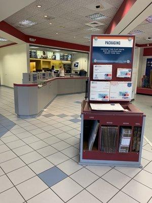 Inside of post office