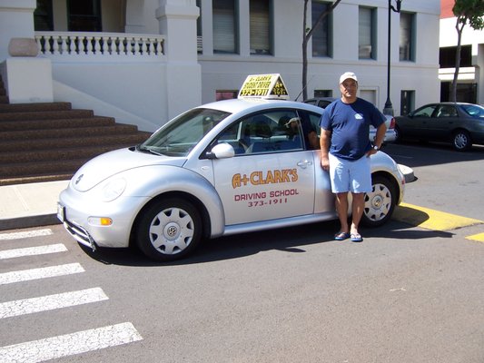 Mr. Oguma, behind the wheel and classroom instructor