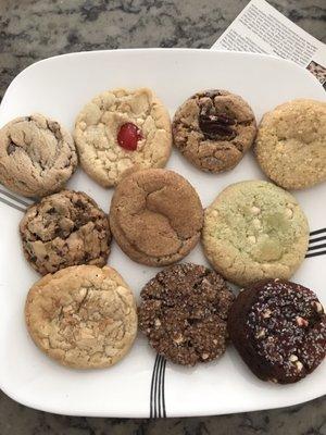 Variety platter cookies. Yum!!