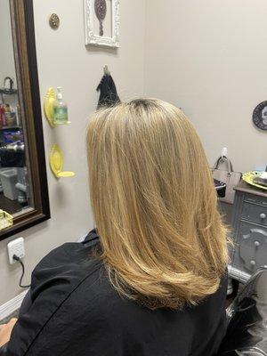 Blonde highlights/ color by Roberta