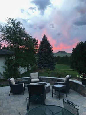 Summer Sunset in Golden Colorado.