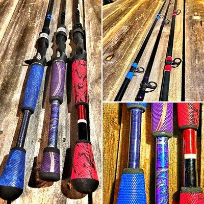 An array of some custom rods