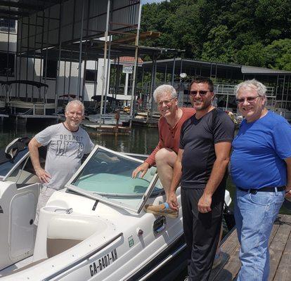 Left to right: founder is Pete, owner David, Neil steel & canvas, and Bob (retired) upholstery.