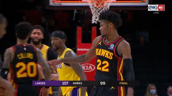 Atlanta Hawks vs. Los Angeles Lakers at State Farm Arena in Atlanta, GA on February 1, 2021.