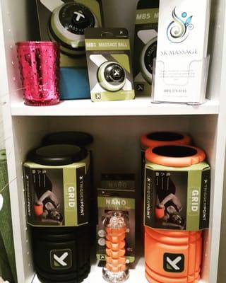 We sell The Grid Foam roller and Trigger Point Therapy foam rolling products