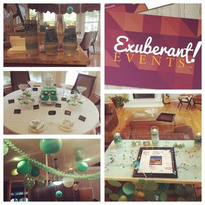 Tiffany color surprised birthday party planned and hosted by Exuberant Events!