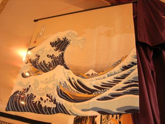 Hakusai Wave hanging