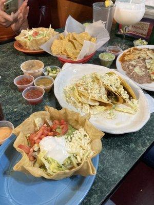 Taco Salad and tacos