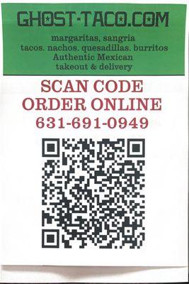 Order online with this QR code