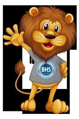 BHS Health Clinic mascot. Healthy Lion.