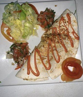 Chicken Quesadilla with Pico de Gallo