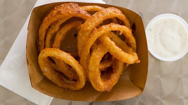 Blazing onion rings