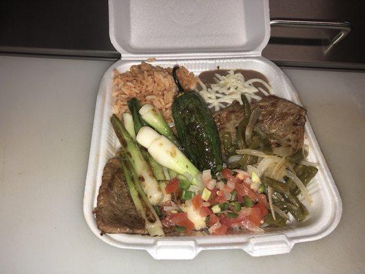 Carne Asada plato